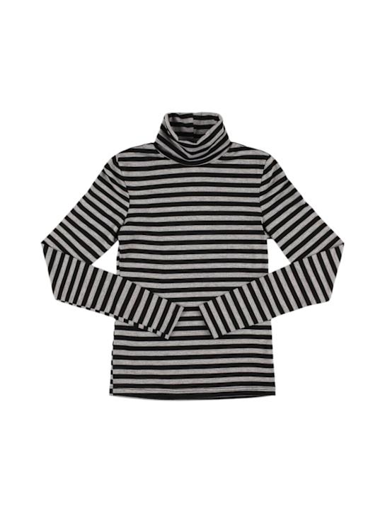 INDEE: タートルネックTシャツ - ブラック - kids-girls_0 | Luisa Via Roma