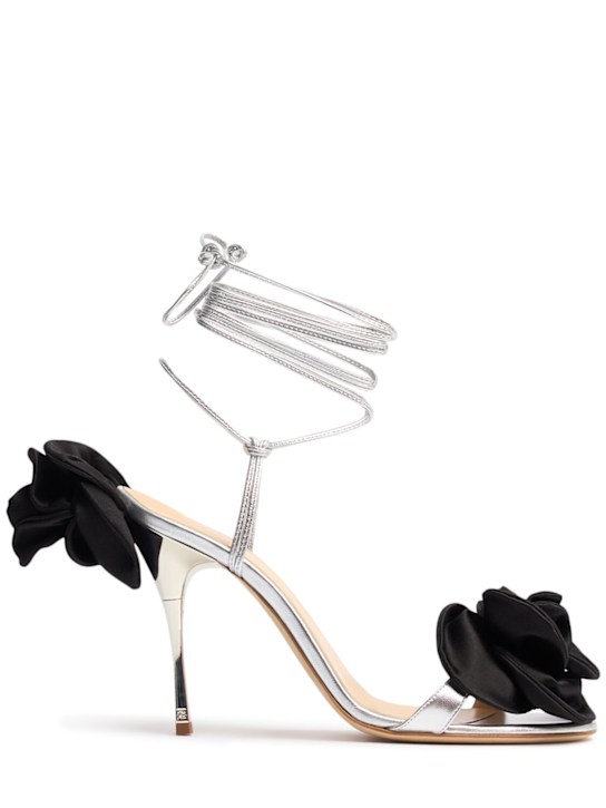 105mm Flower leather sandals - Thumbnail 1