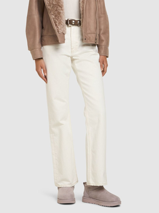 Ugg: 10mm Classic Ultra Mini shearling boots - women_1 | Luisa Via Roma