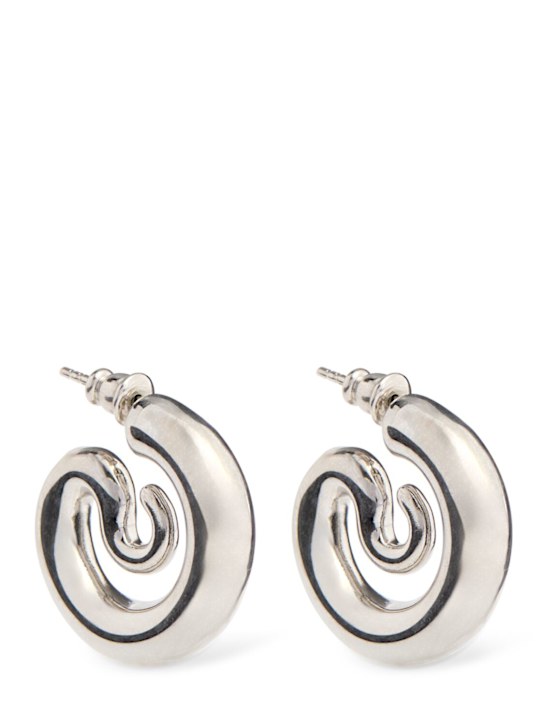 Panconesi: XS Serpent hoop earrings - men_0 | Luisa Via Roma