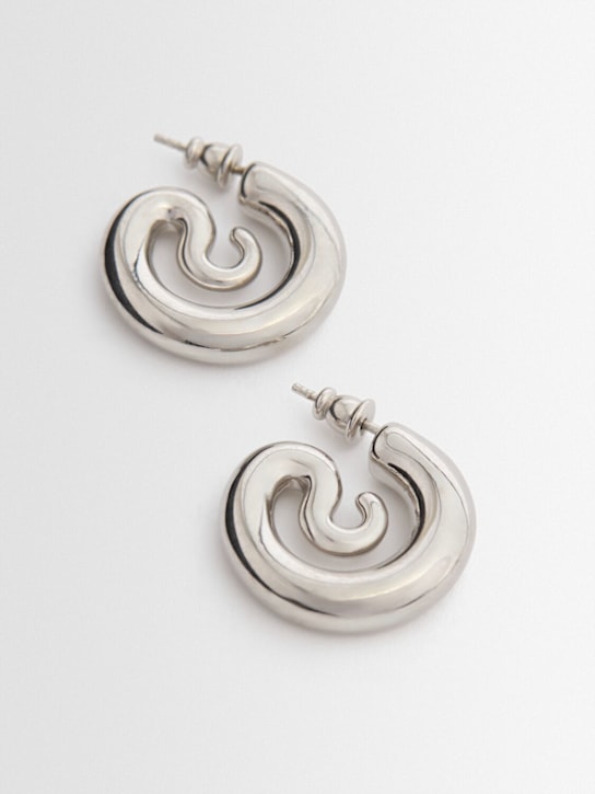 Panconesi: XS Serpent hoop earrings - men_1 | Luisa Via Roma