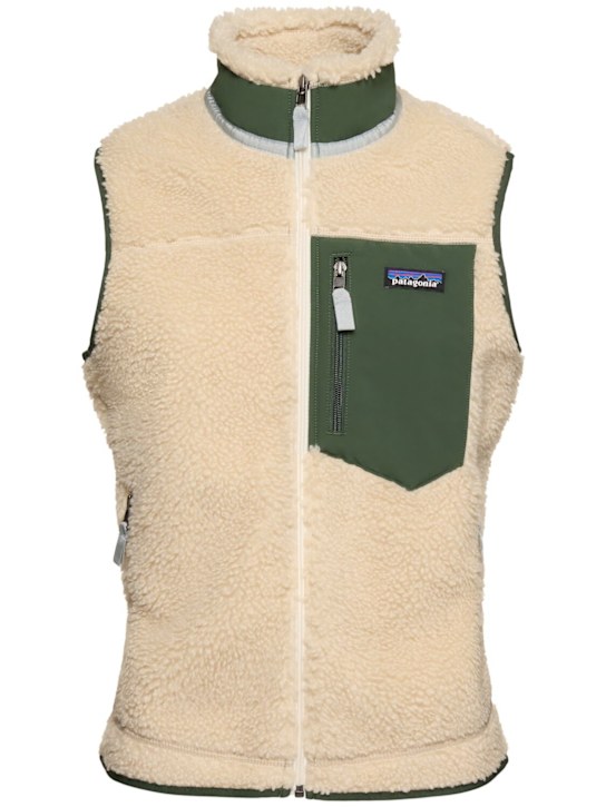 Patagonia: Retro-X fuzzy tech vest - Dark Natural - women_0 | Luisa Via Roma