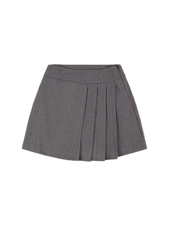 INDEE: Gonna in misto poly plissé - Grigio - kids-girls_0 | Luisa Via Roma