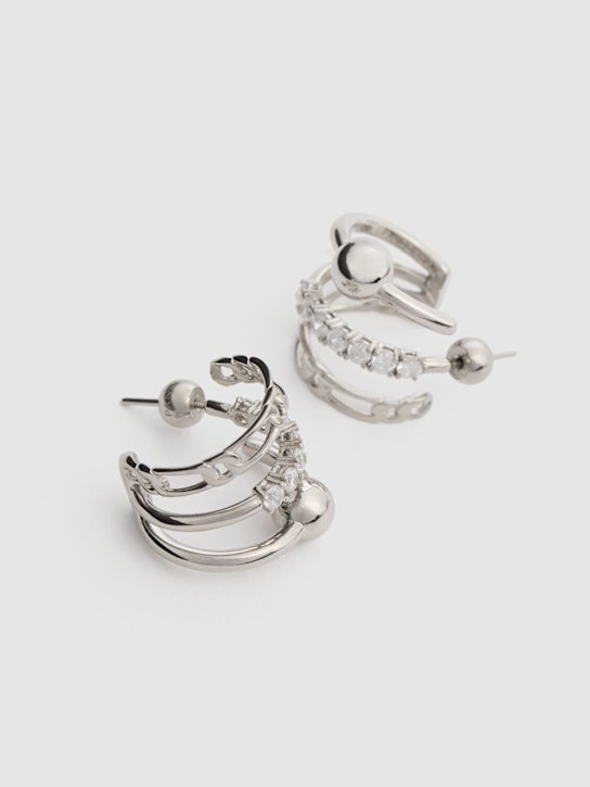 Panconesi: Famiglia stellar hoop earrings - women_1 | Luisa Via Roma