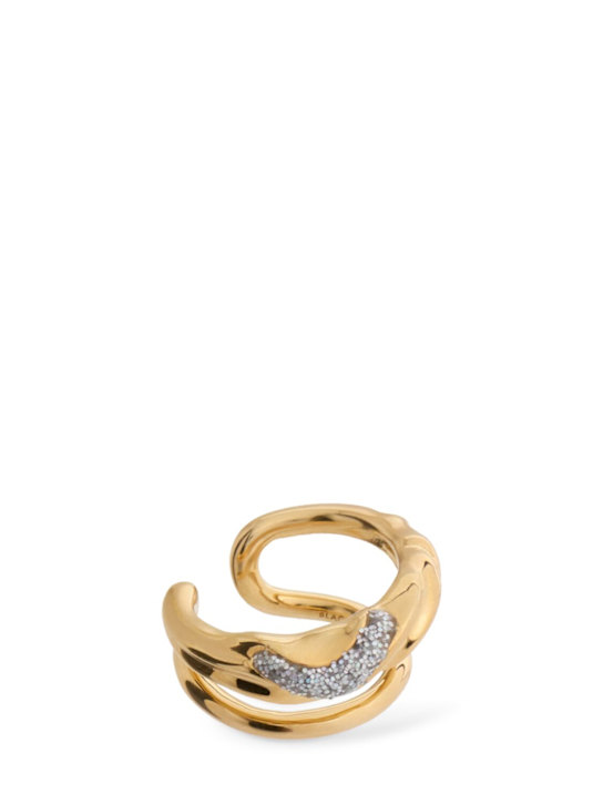 Maria Black: Right side Rai opal glitter ear cuff - women_0 | Luisa Via Roma