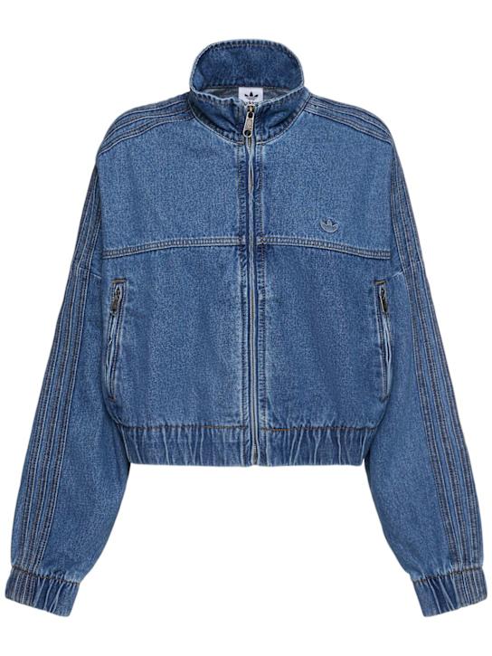 adidas Originals: Essentials denim track top - women_0 | Luisa Via Roma