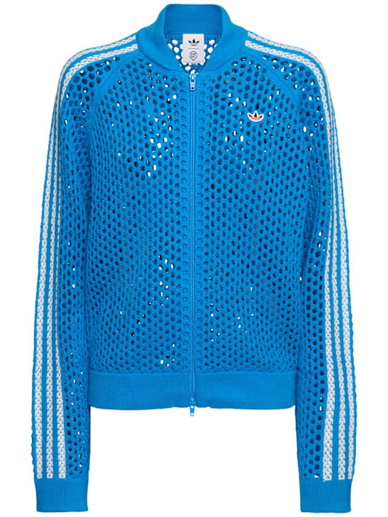 adidas Originals: Haut de survêtement en maille ajourée Clot C - women_0 | Luisa Via Roma