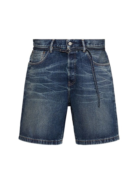 Acne Studios: Roland Broadway denim shorts - men_0 | Luisa Via Roma