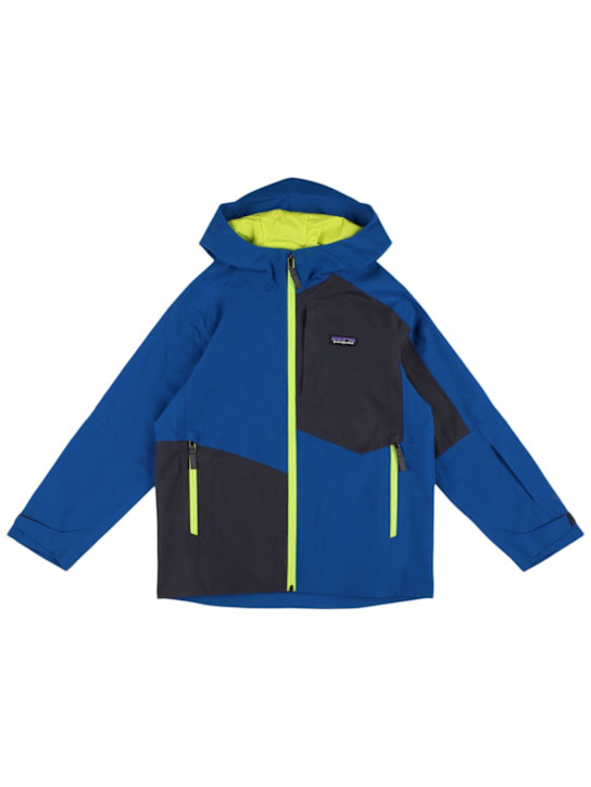 Patagonia: Recycled poly hooded jacket - kids-boys_0 | Luisa Via Roma