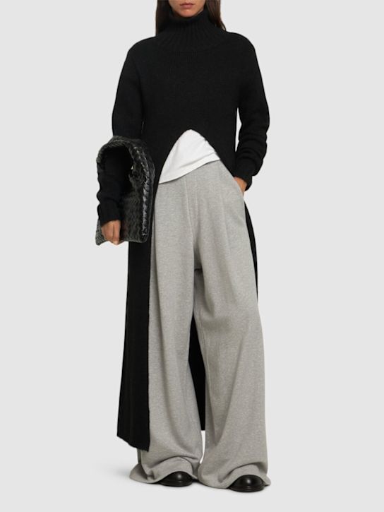 Dries Van Noten: Hadium jersey wide pants - women_1 | Luisa Via Roma