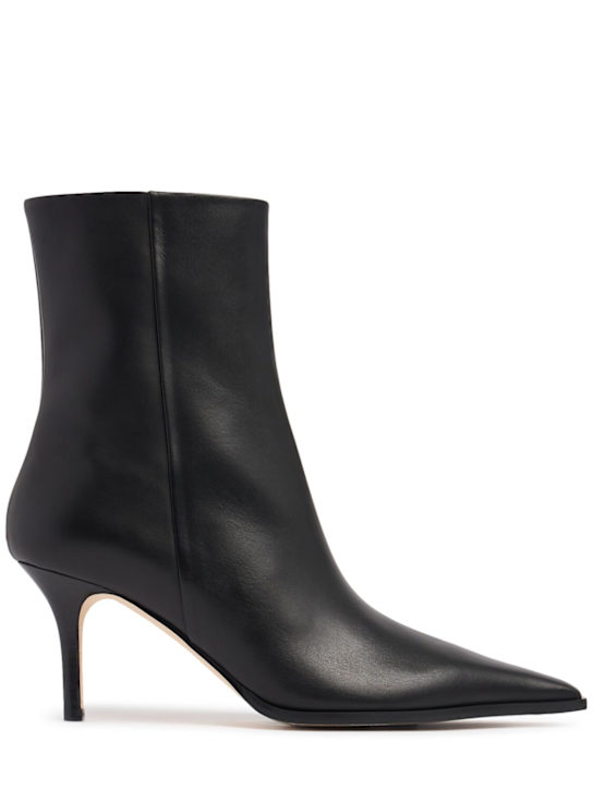 Aeyde: 75mm Hexi leather boots - women_0 | Luisa Via Roma