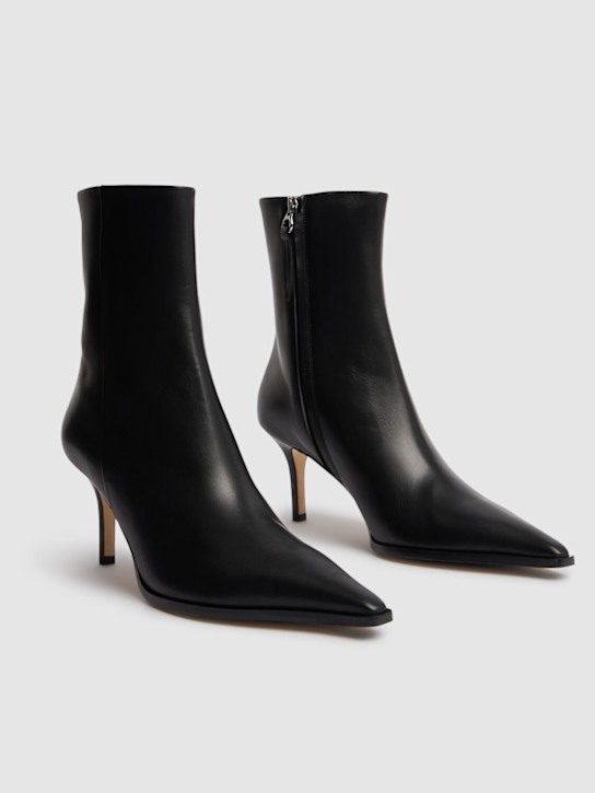 Aeyde: 75mm Hexi leather boots - women_2 | Luisa Via Roma