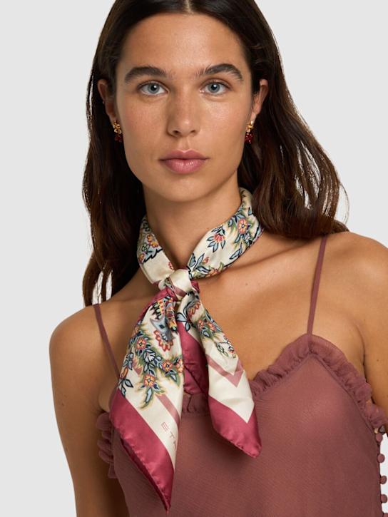 Etro: Printed silk scarf - women_1 | Luisa Via Roma
