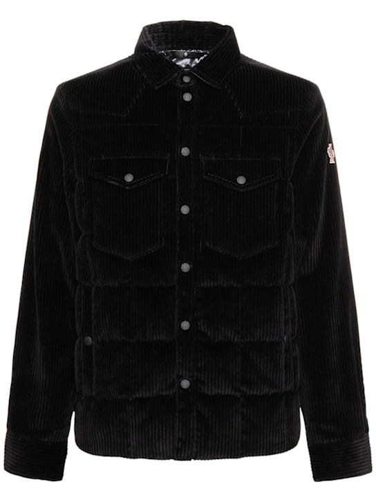 Moncler Grenoble: Gelt cotton down shirt jacket - men_0 | Luisa Via Roma