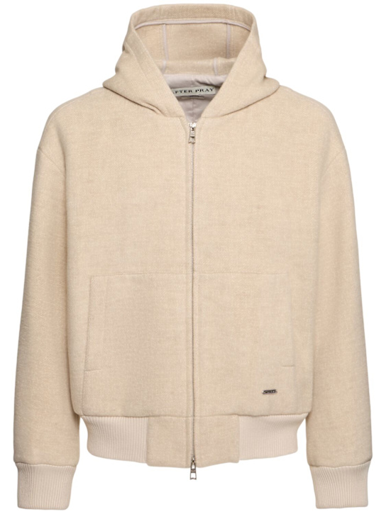 After Pray: Simon hooded zip-up jacket - men_0 | Luisa Via Roma