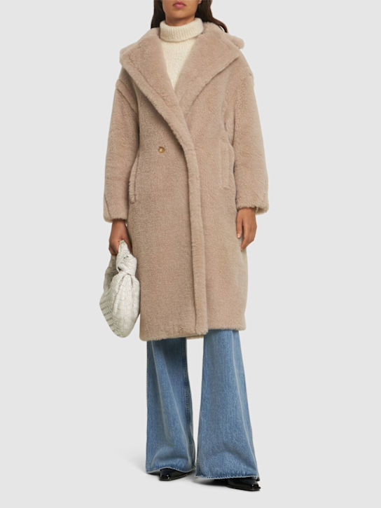 Max Mara: Tedgirl alpaca blend long coat - women_1 | Luisa Via Roma