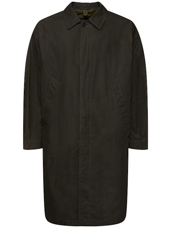 Comme des Garçons Homme: Reversible oiled cotton parka - men_0 | Luisa Via Roma