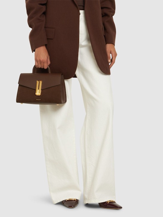 DeMellier: Midi Montreal suede top handle bag - women_1 | Luisa Via Roma