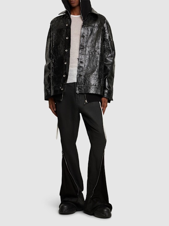 Rick Owens DRKSHDW: Jumbo worker denim jacket - men_1 | Luisa Via Roma