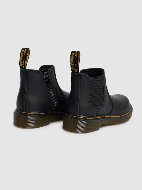 Dr.Martens: 2976 Leather ankle boots - Black - kids-boys_2 | Luisa Via Roma