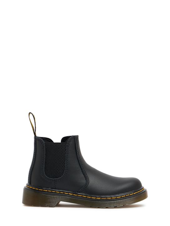 Dr.Martens: 2976 Leather ankle boots - Black - kids-boys_0 | Luisa Via Roma