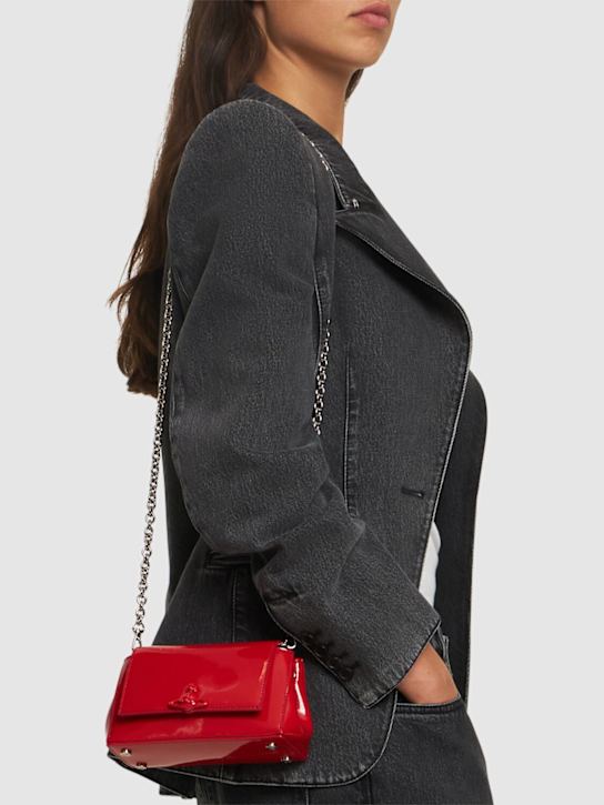 Vivienne Westwood: Small Hazel patent leather bag - women_1 | Luisa Via Roma