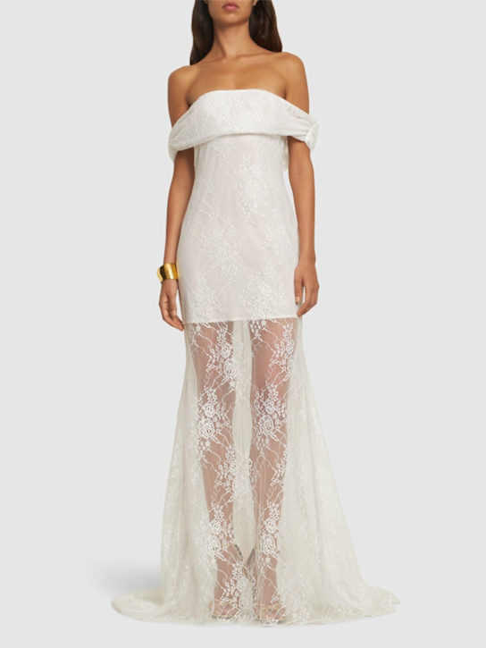 Giuseppe Di Morabito: Vestito con spalle scoperte in pizzo - women_1 | Luisa Via Roma