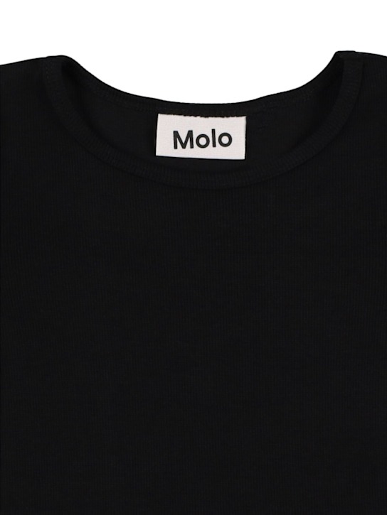 Molo: オーガニックストレッチコットンワンピース - kids-girls_1 | Luisa Via Roma