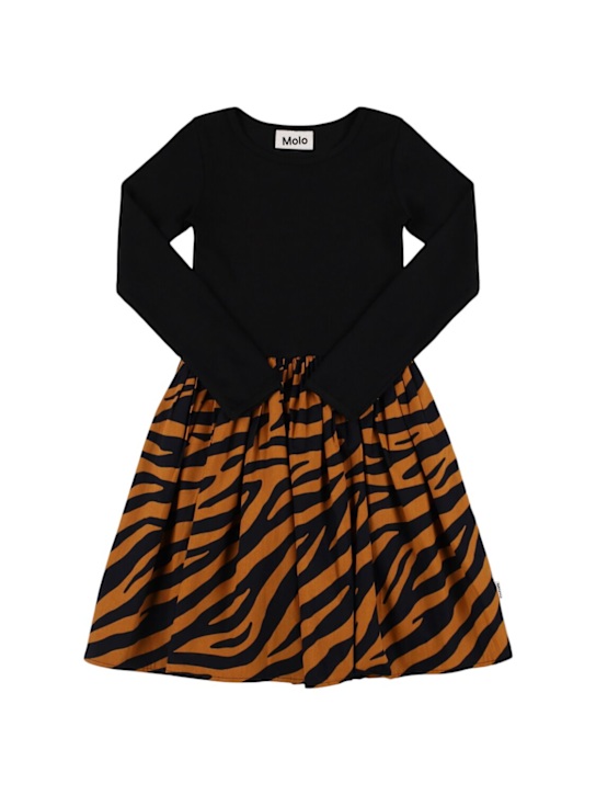 Molo: オーガニックストレッチコットンワンピース - kids-girls_0 | Luisa Via Roma