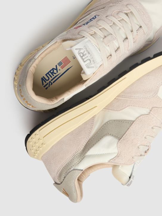 Autry: Reelwind low sneakers - White/Grey - men_3 | Luisa Via Roma