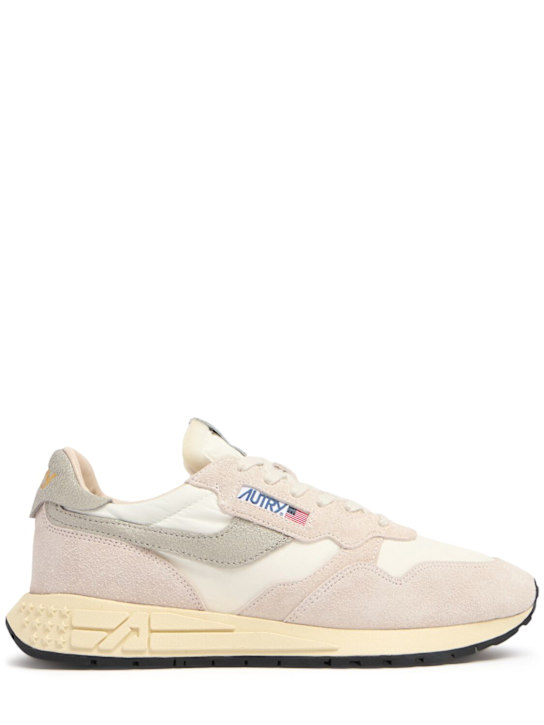 Autry: Reelwind low sneakers - White/Grey - men_0 | Luisa Via Roma