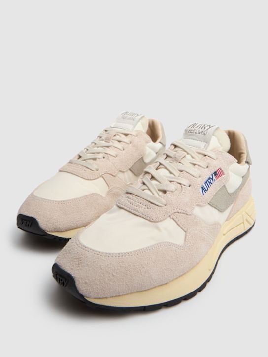 Autry: Reelwind low sneakers - White/Grey - men_2 | Luisa Via Roma