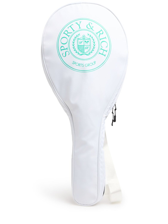Sporty & Rich: Connecticut Crest racquet bag - women_0 | Luisa Via Roma