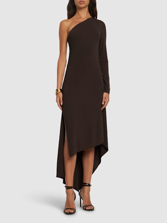 Michael Kors Collection: Kleid aus Stretch-Lurexjersey - Braun - women_1 | Luisa Via Roma