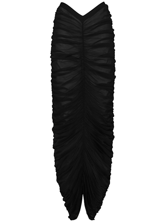 Khaite: Laure silk blend skirt - women_0 | Luisa Via Roma