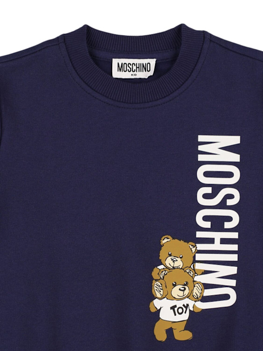 Moschino: Cotton crewneck sweatshirt - kids-boys_1 | Luisa Via Roma
