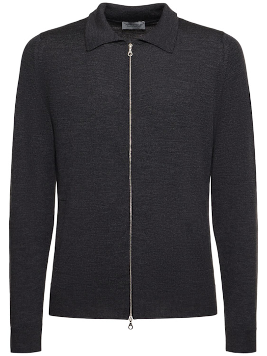 John Smedley: Alston extrafine wool zip sweater - men_0 | Luisa Via Roma