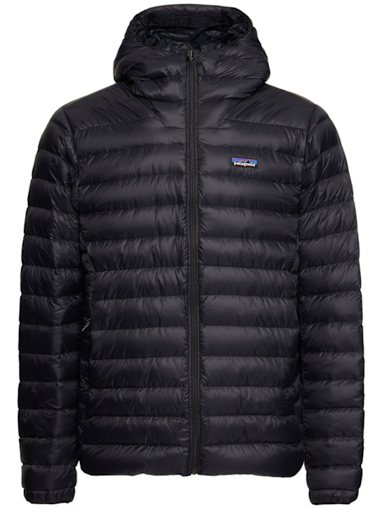 Patagonia: Hooded down jacket - Black - men_0 | Luisa Via Roma