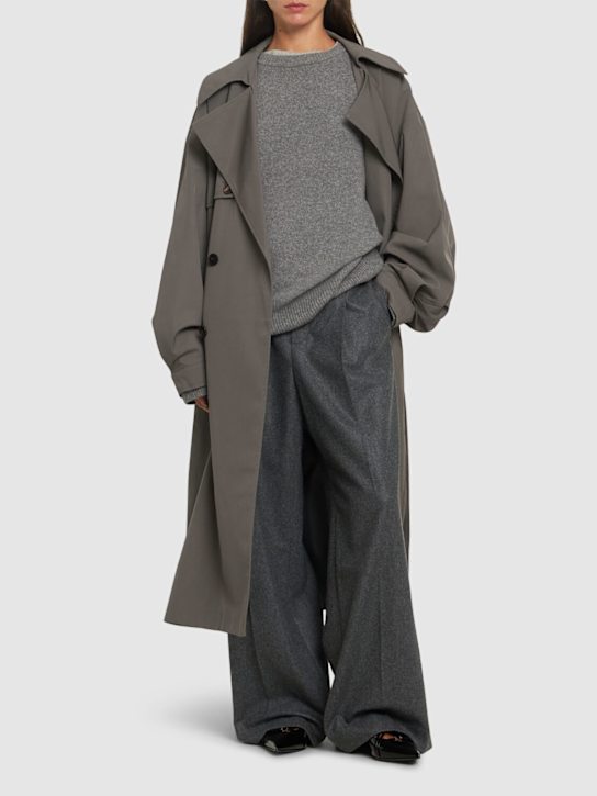 The Frankie Shop: Mavis oversize long trench coat - women_1 | Luisa Via Roma