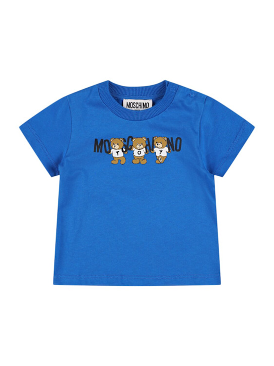 Moschino: コットンジャージーTシャツ - kids-girls_0 | Luisa Via Roma