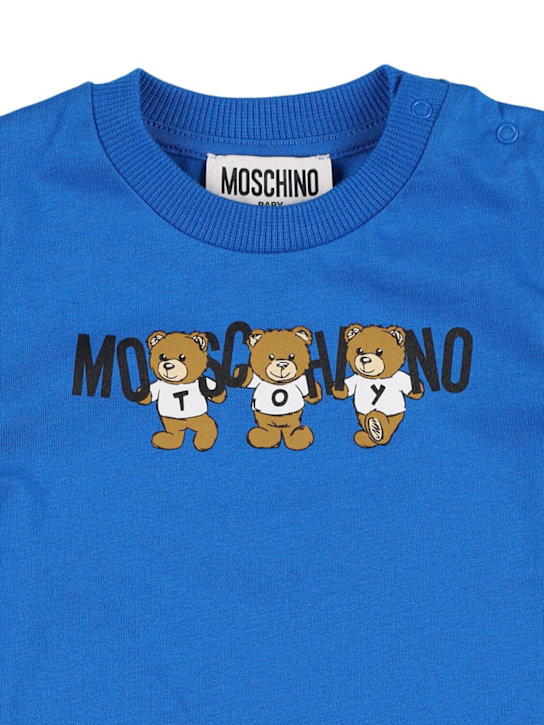 Moschino: コットンジャージーTシャツ - kids-girls_1 | Luisa Via Roma