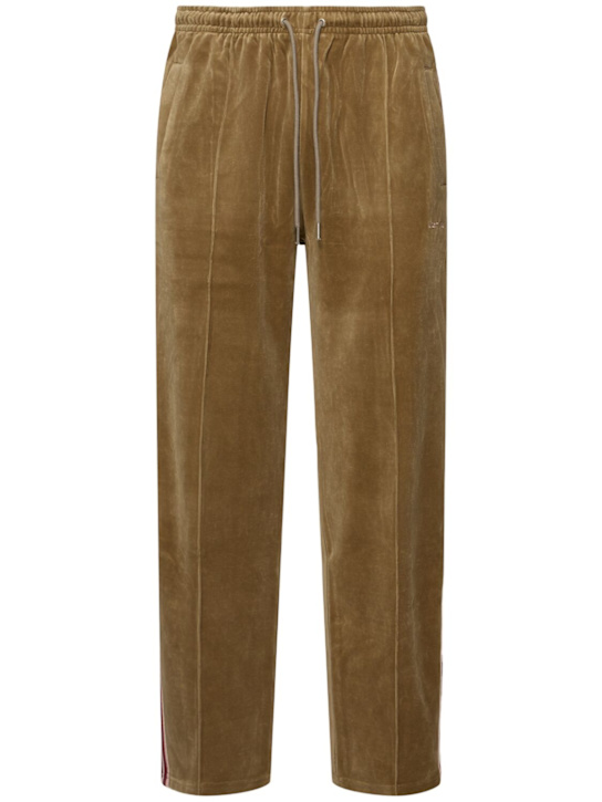 After Pray: Velvet track pants - men_0 | Luisa Via Roma