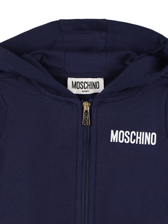 Moschino: コットンスウェットシャツ＆スウェットパンツ - kids-girls_1 | Luisa Via Roma