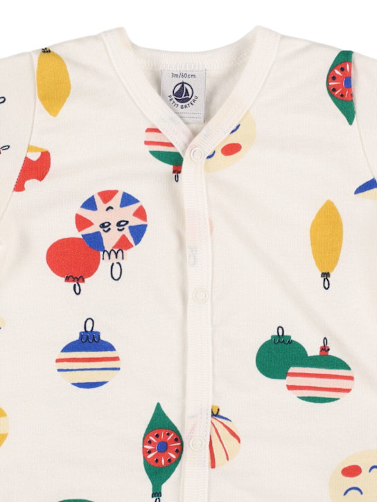Petit Bateau: Printed cotton romper - kids-boys_1 | Luisa Via Roma
