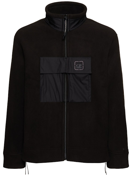 C.P. Company: Metropolis Series polar fleece jacket - 黑色 - men_0 | Luisa Via Roma