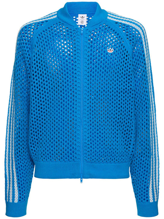 adidas Originals: Clot C open knit track top - men_0 | Luisa Via Roma