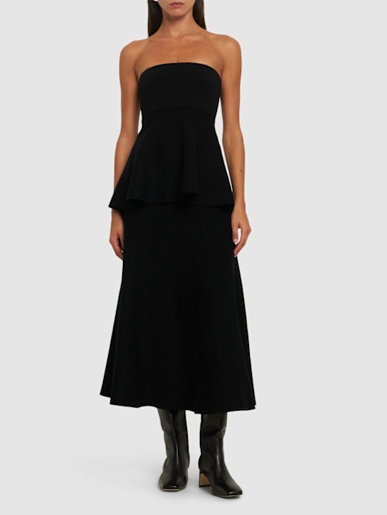 The Frankie Shop: Agathe viscose blend knit bustier top - women_1 | Luisa Via Roma