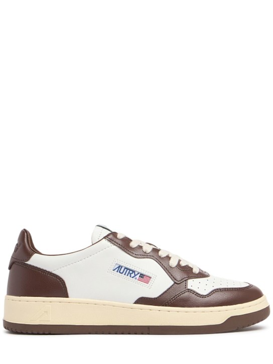 Autry: Medalist low sneakers - White Chestnut - men_0 | Luisa Via Roma