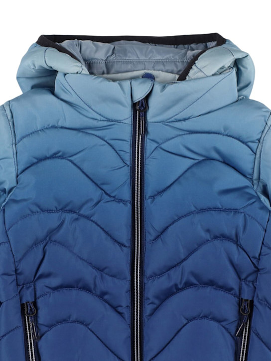 Molo: Recycled polyester puffer hooded jacket - kids-boys_1 | Luisa Via Roma