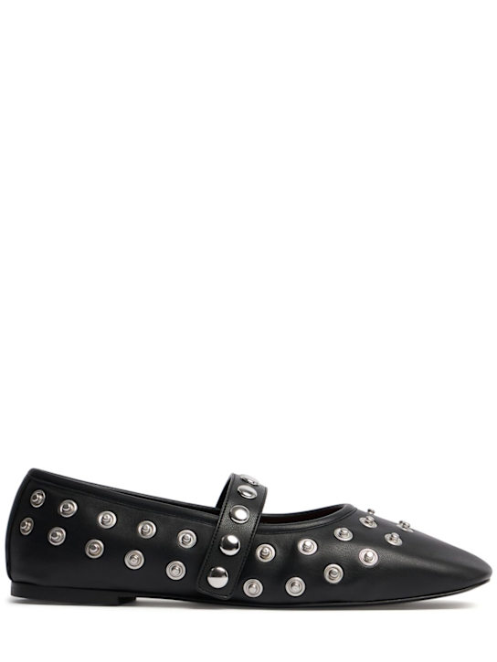 Stella McCartney: 5mm Ryder Alter Mat stretch flats - women_0 | Luisa Via Roma